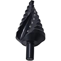 Mengshen HSS Broca Escalonada 10-45mm- Nitruro Espiral Pagoda Paso Taladro Drill Acero de Alta Velocidad para Acero al…